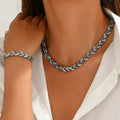 Crystal Bracelet & Necklace Set