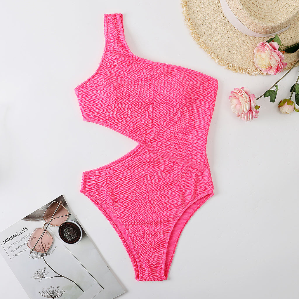 Asymmetric Chic | One-Shoulder Swimsuit