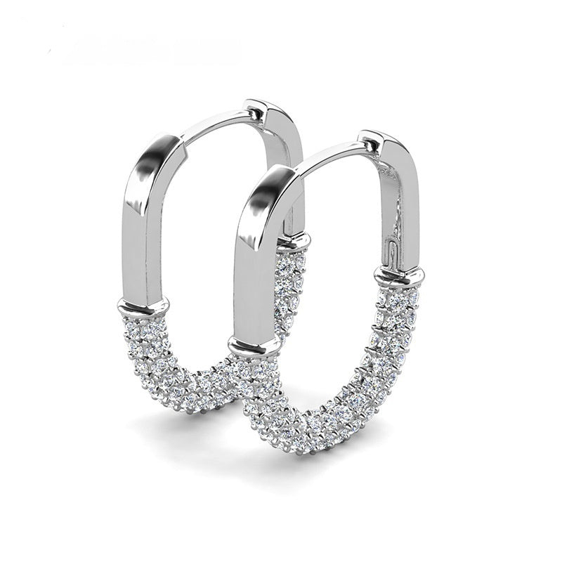 Modern Lines | Geometric Hoop Earrings