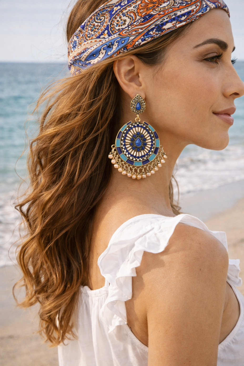 Bohemian Bells | Beaded Drop Earrings