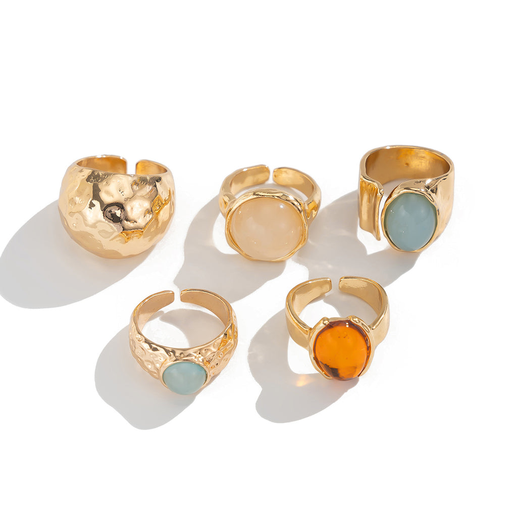 Enchanted Stack | Gemstone Ring Collection