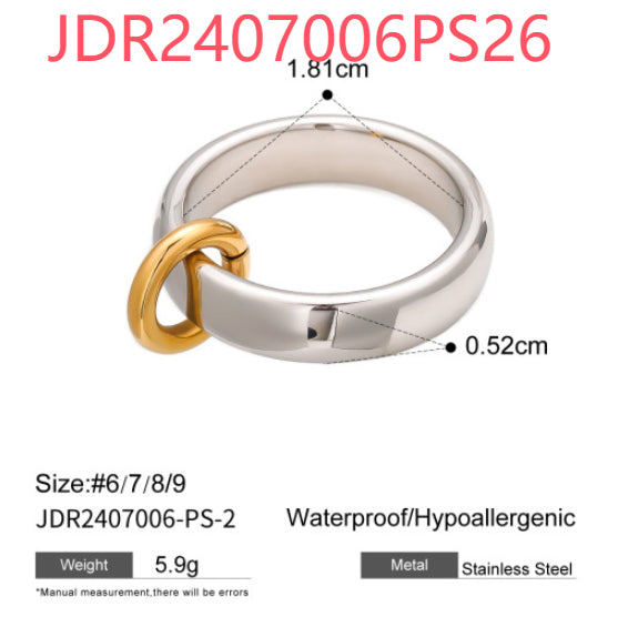 Gold & Silver Stackable Rings Set – Luxury Minimal Statement Jewelry | Luvia Global