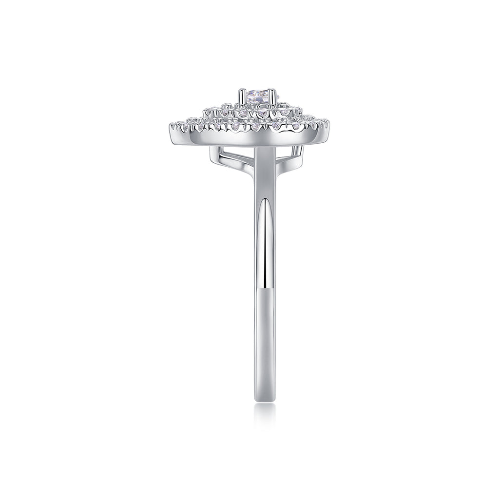 Grandeur Moissanite Ring Set | Large Stone S925 Silver