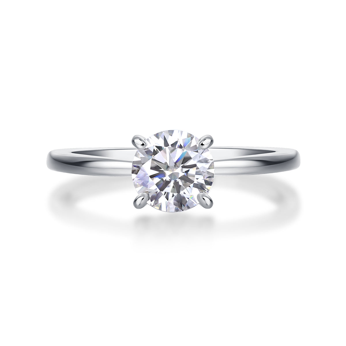 925 Sterling Silver Solitaire Ring for Women – Classic Round Cut Engagement Ring | Minimal Elegant Jewelry