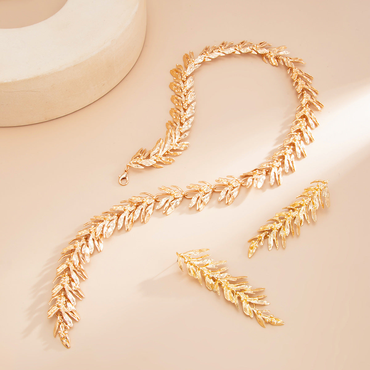 Wheat-Ear Tassel Y-Necklace | Statement Jewelry