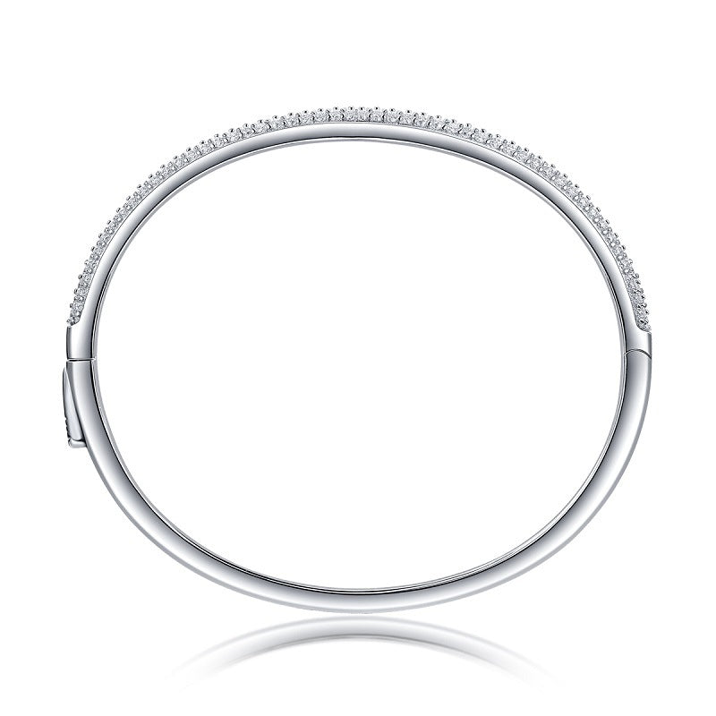 925 Sterling Silver Moissanite Bracelet | Luxe Sparkle