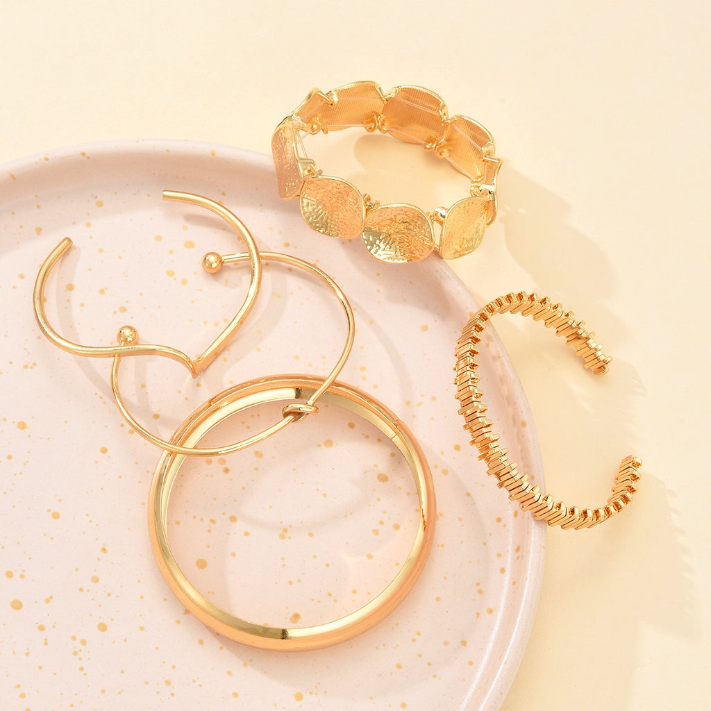 Retro Wave Knot Bracelet Set