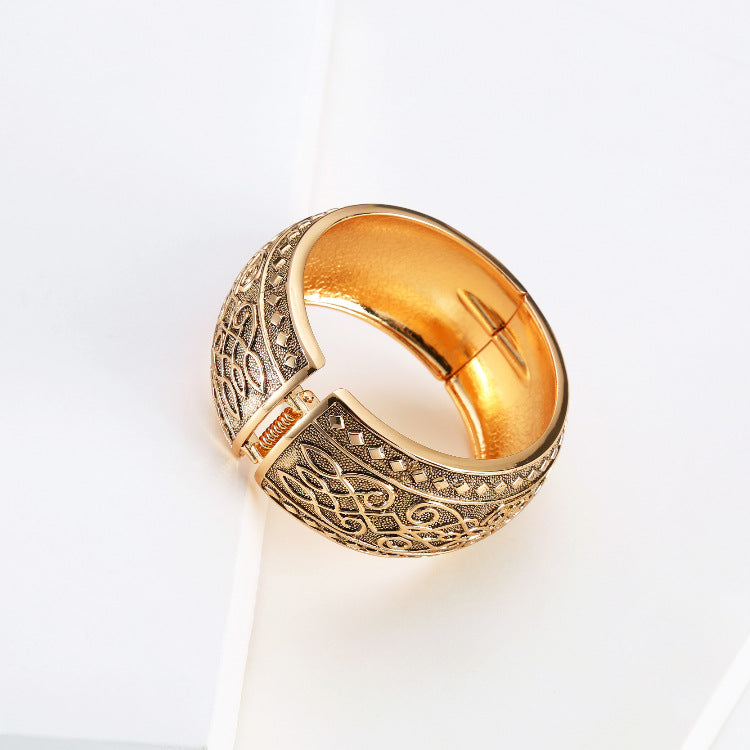 Gold Bangle Bracelet for Women | Elegant Luxury Statement Jewelry