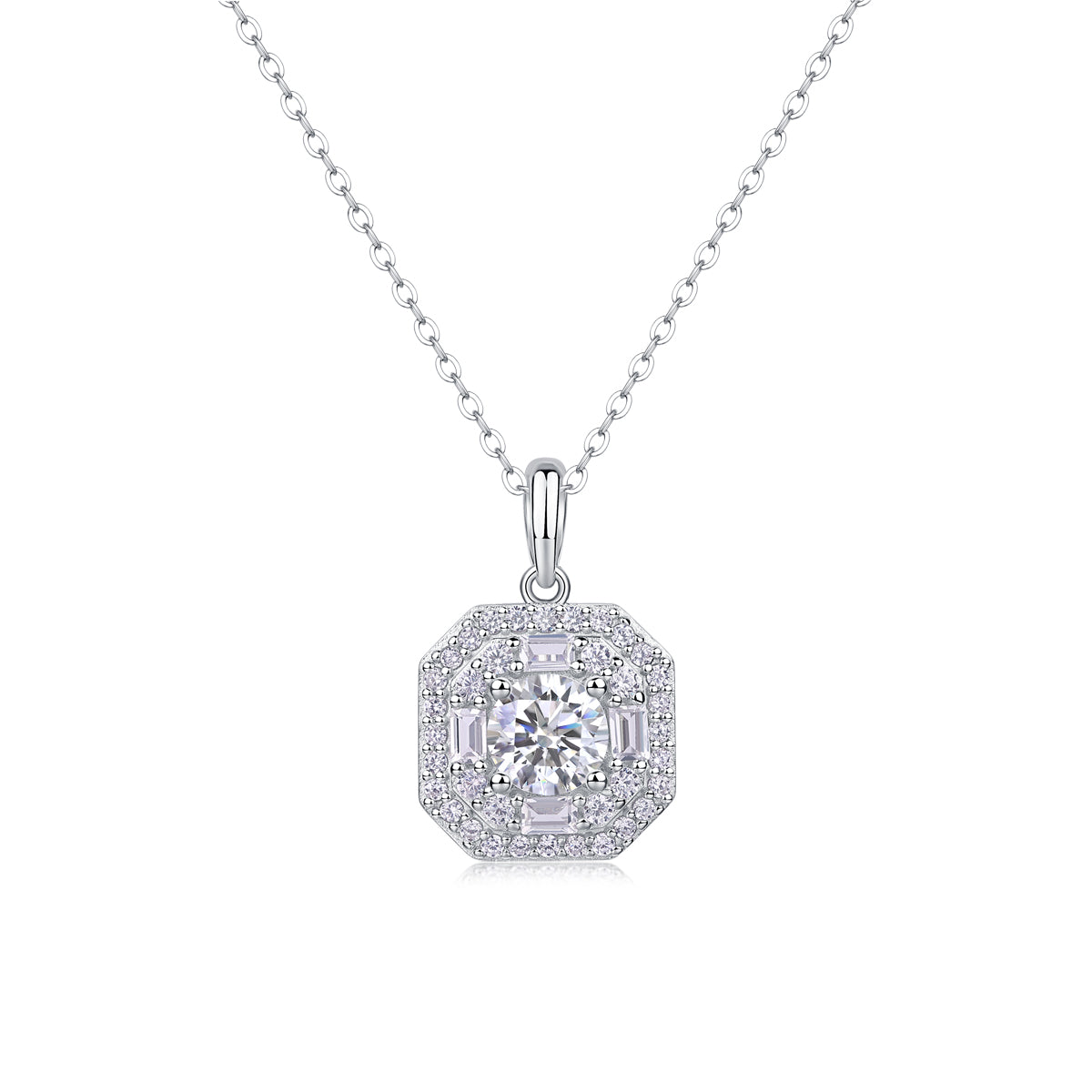 1-Carat Moissanite Jewelry Set | S925 Sterling Silver | Luvia