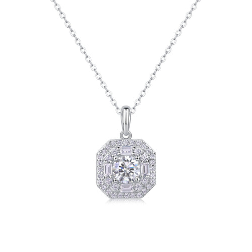 1-Carat Moissanite Jewelry Set | S925 Sterling Silver | Luvia