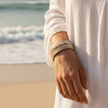Azure Edge | Turquoise Leather Cuff Bracelet
