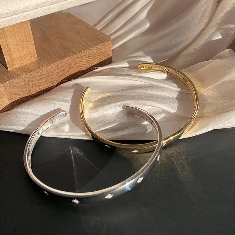 Celestial Glow | Wide Cuff Bracelet