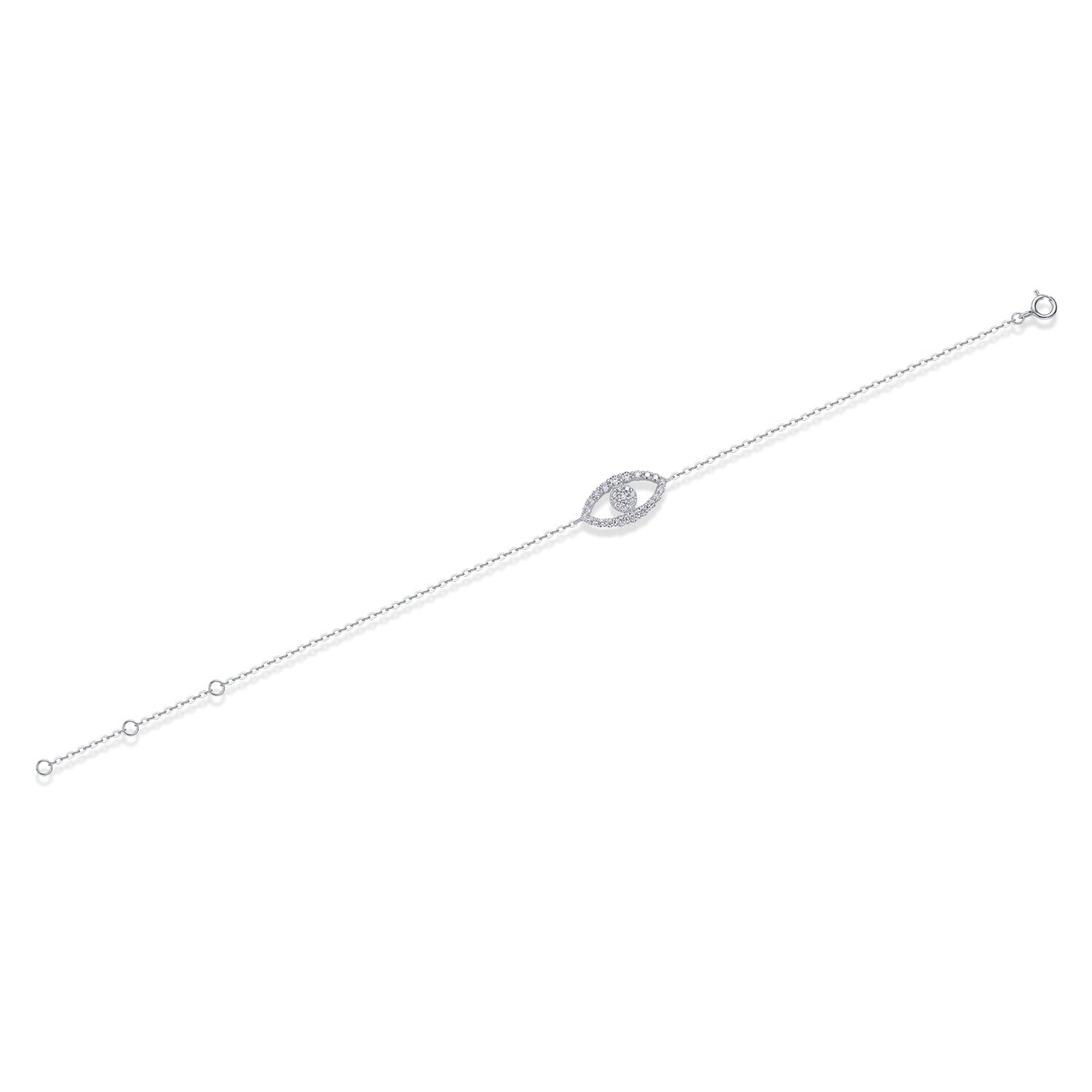 925 Sterling Silver Evil Eye Bracelet for Women – Minimalist Protection Charm Jewelry | Elegant Everyday Bracelet