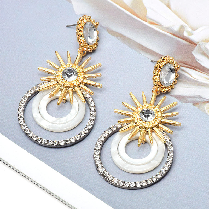 Bold Sunburst Earrings – Colorful Luxury Jewelry