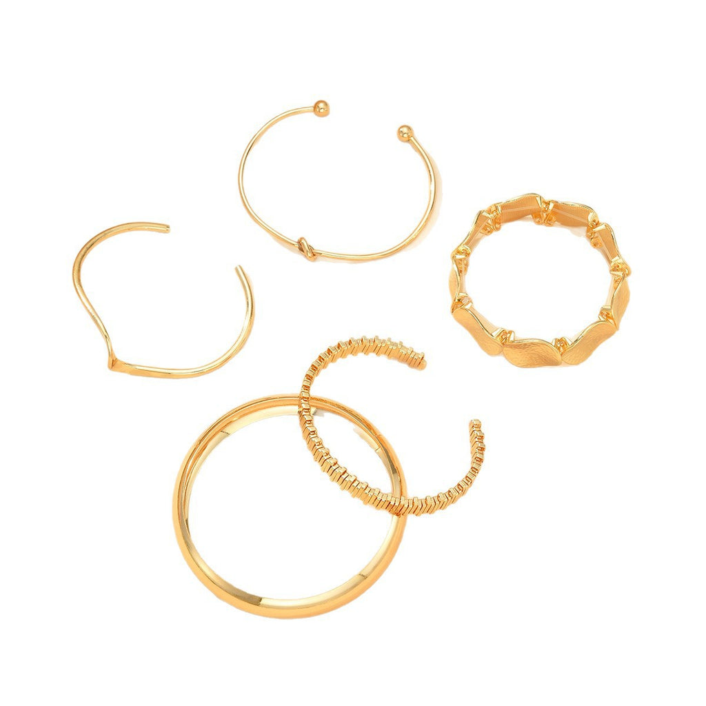 Retro Wave Knot Bracelet Set
