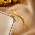 Crystal Horseshoe Buckle Bracelet