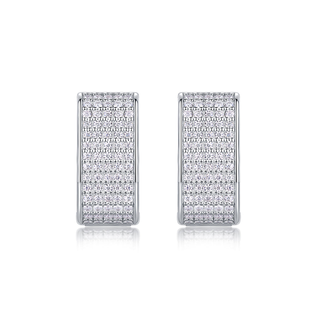 Brilliance Moissanite Stud Earrings | S925 Sterling Silver