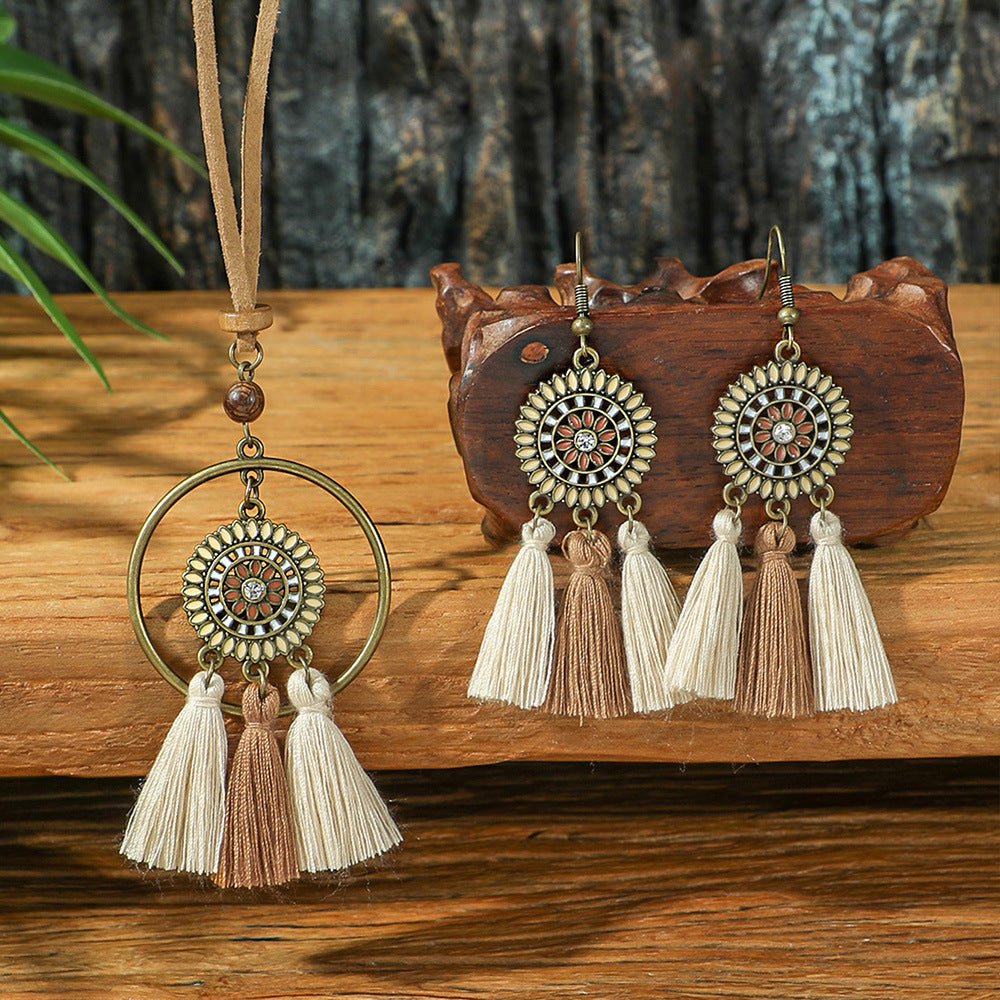 Vintage Bloom | Retro Floral Jewelry Set