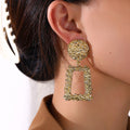 Bold Geometry | Matte Statement Earrings
