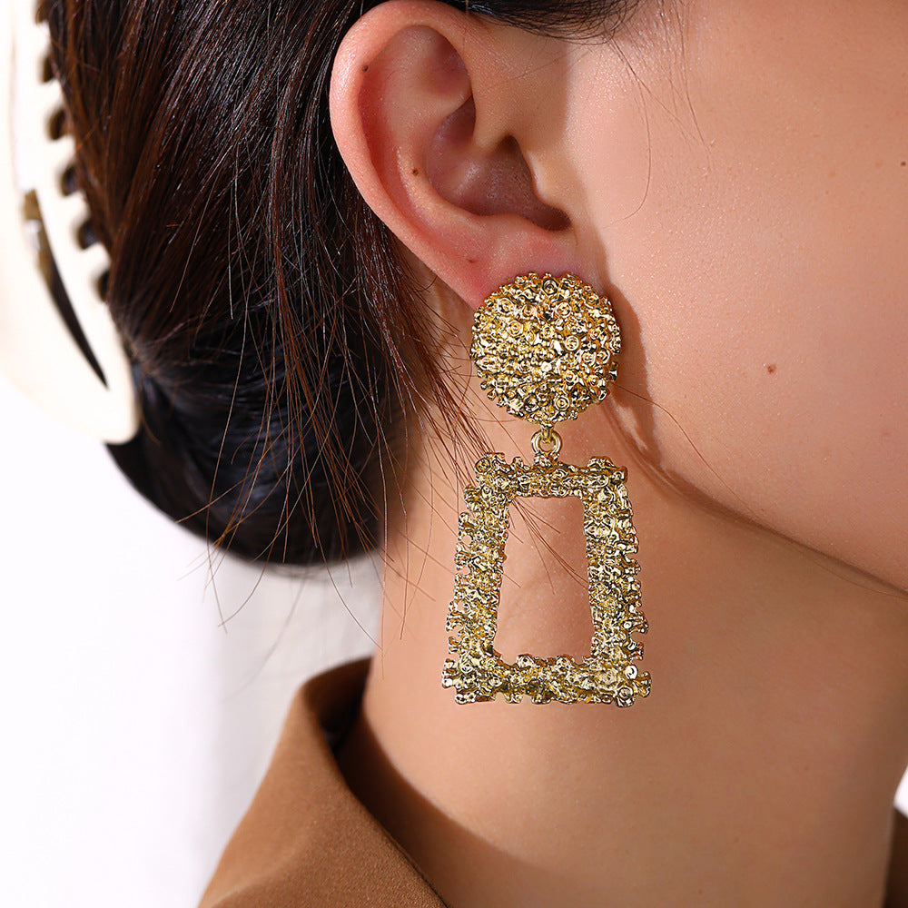 Bold Geometry | Matte Statement Earrings
