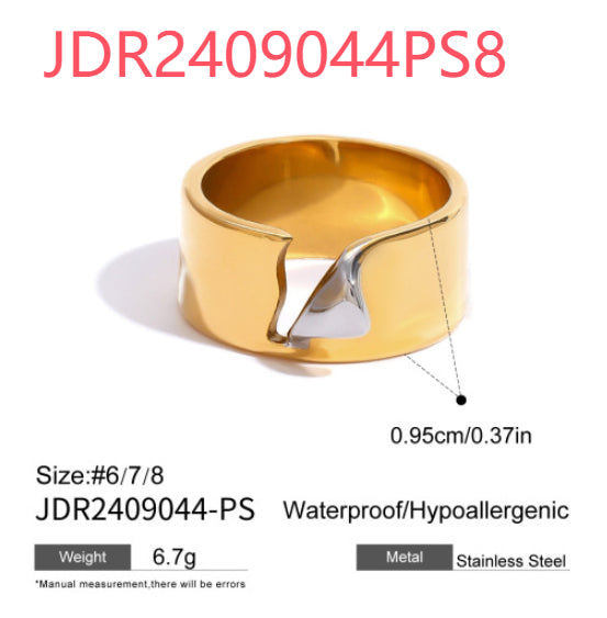 Gold & Silver Stackable Rings Set – Luxury Minimal Statement Jewelry | Luvia Global