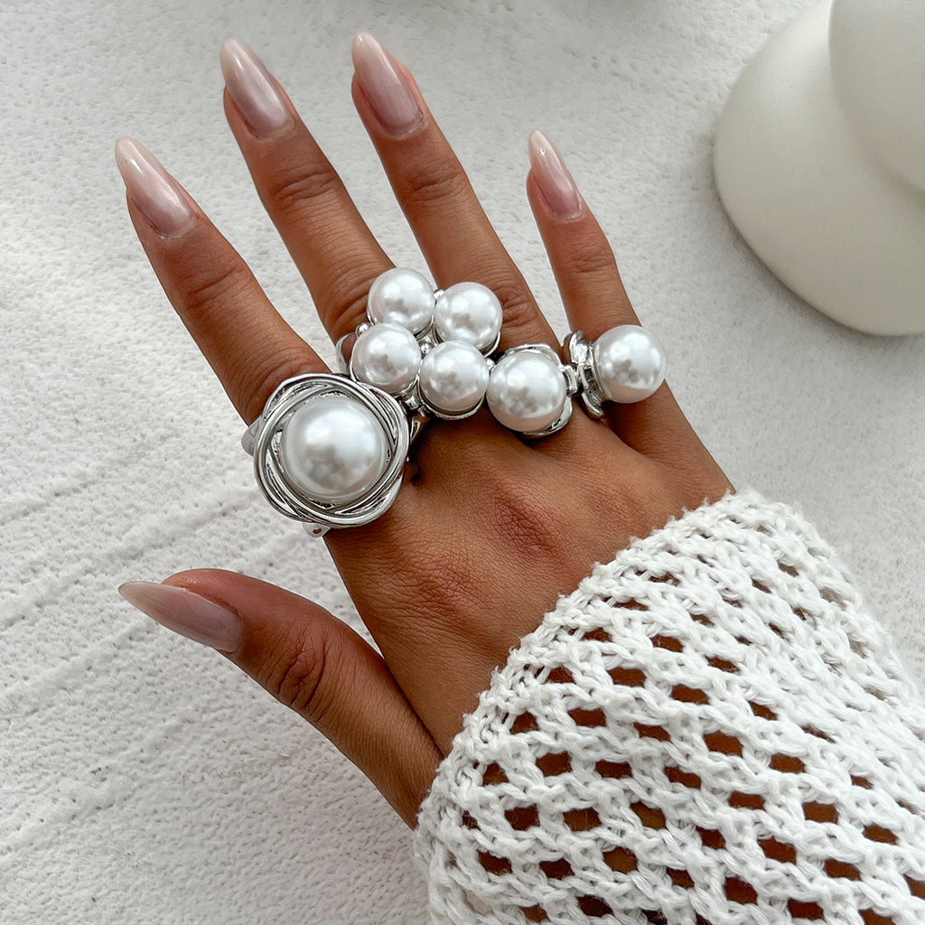 Irregular Polished Metal Ring