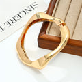 Retro Shine | Glossy Metal Cuff Bracelet