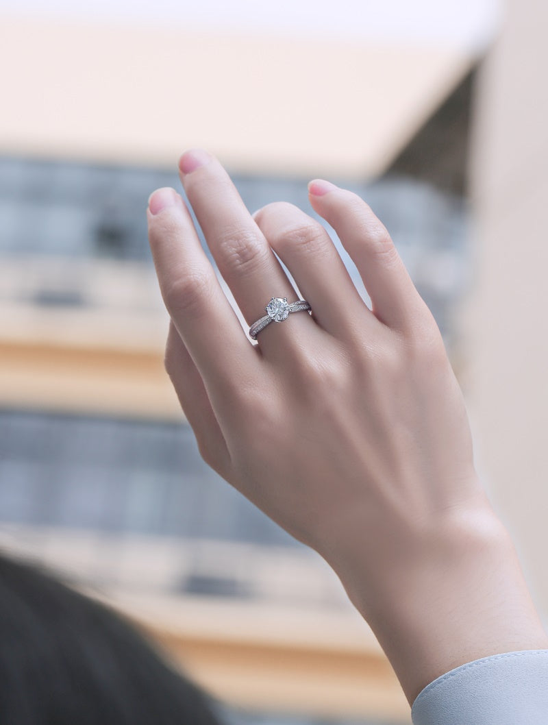 Eternal Promise Wedding Ring | Moissanite S925 Silver