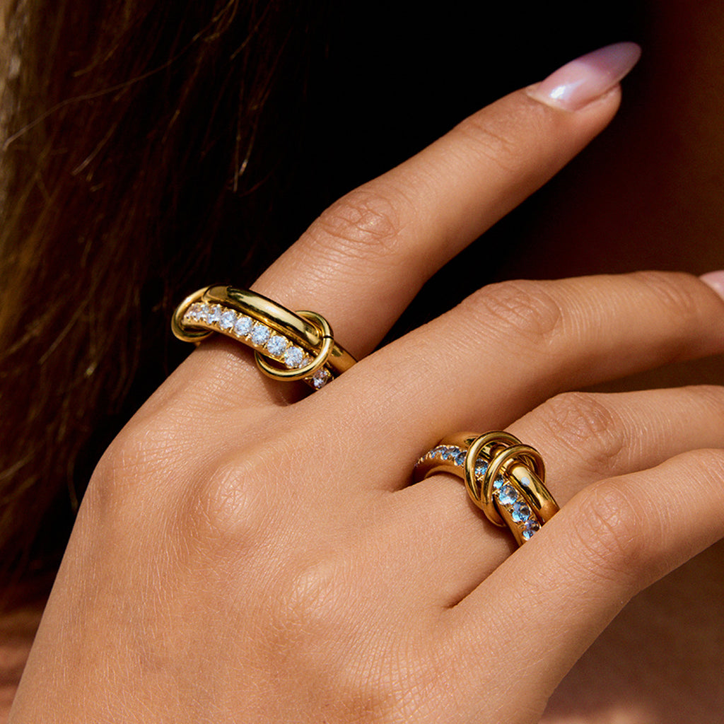 Zircon Ring | Titanium Steel Light Luxury