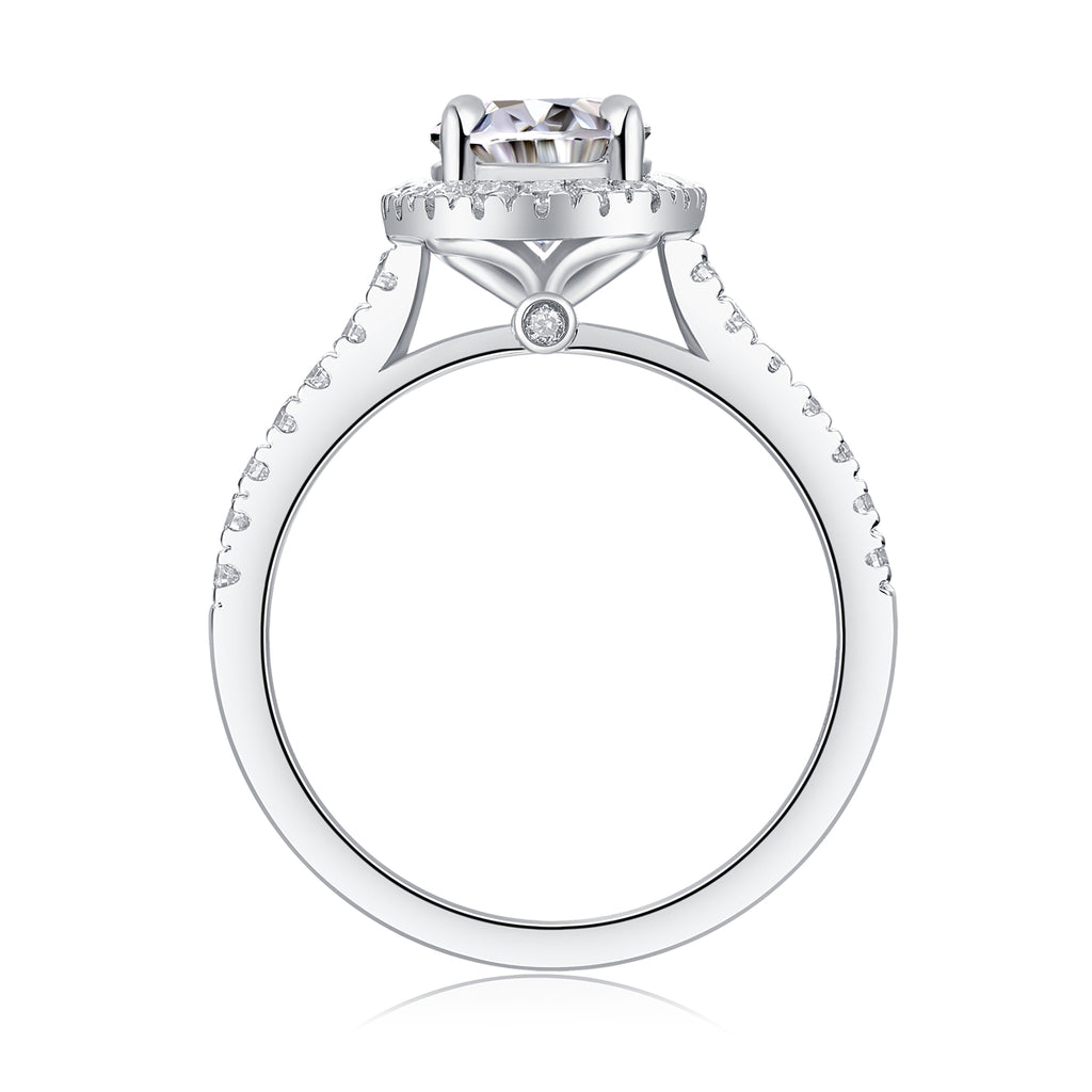 Audrey Statement Moissanite Ring | Large Stone S925 Silver