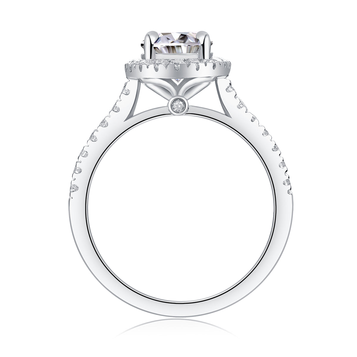 Audrey Statement Moissanite Ring | Large Stone S925 Silver