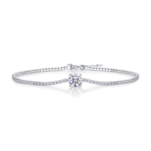 1-Carat Moissanite Bracelet | S925 Sterling Silver | Luvia