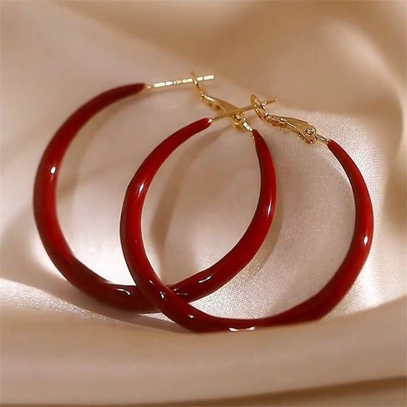 Oil-Spot Glaze Bracelet & Earrings Set | Retro Boho | Luvia