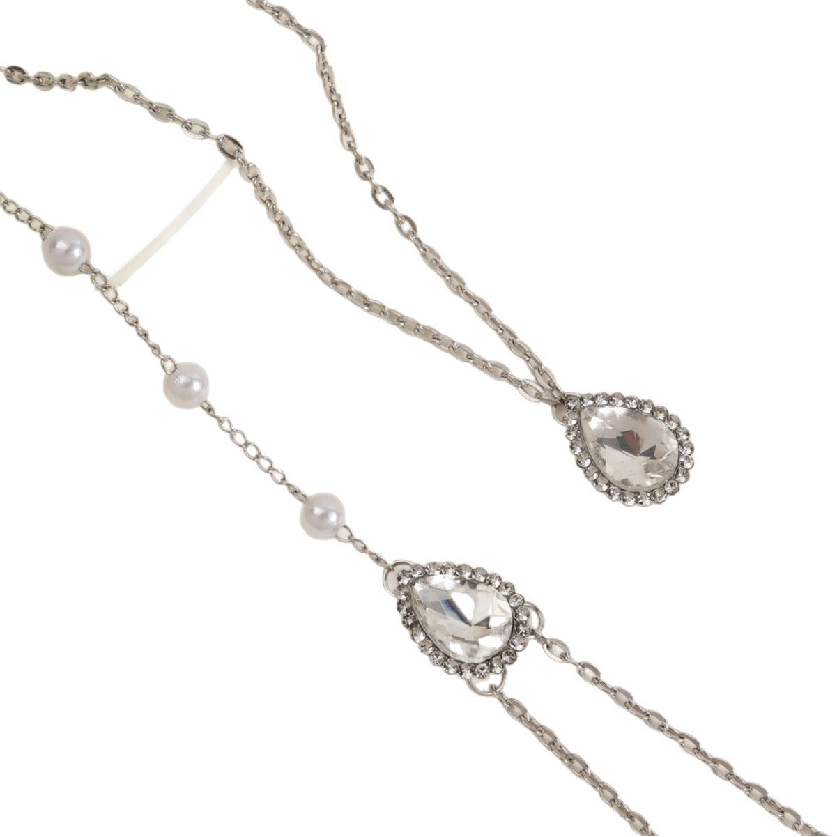 Pearl Tassel Backless Body Chain | Evening Glamour
