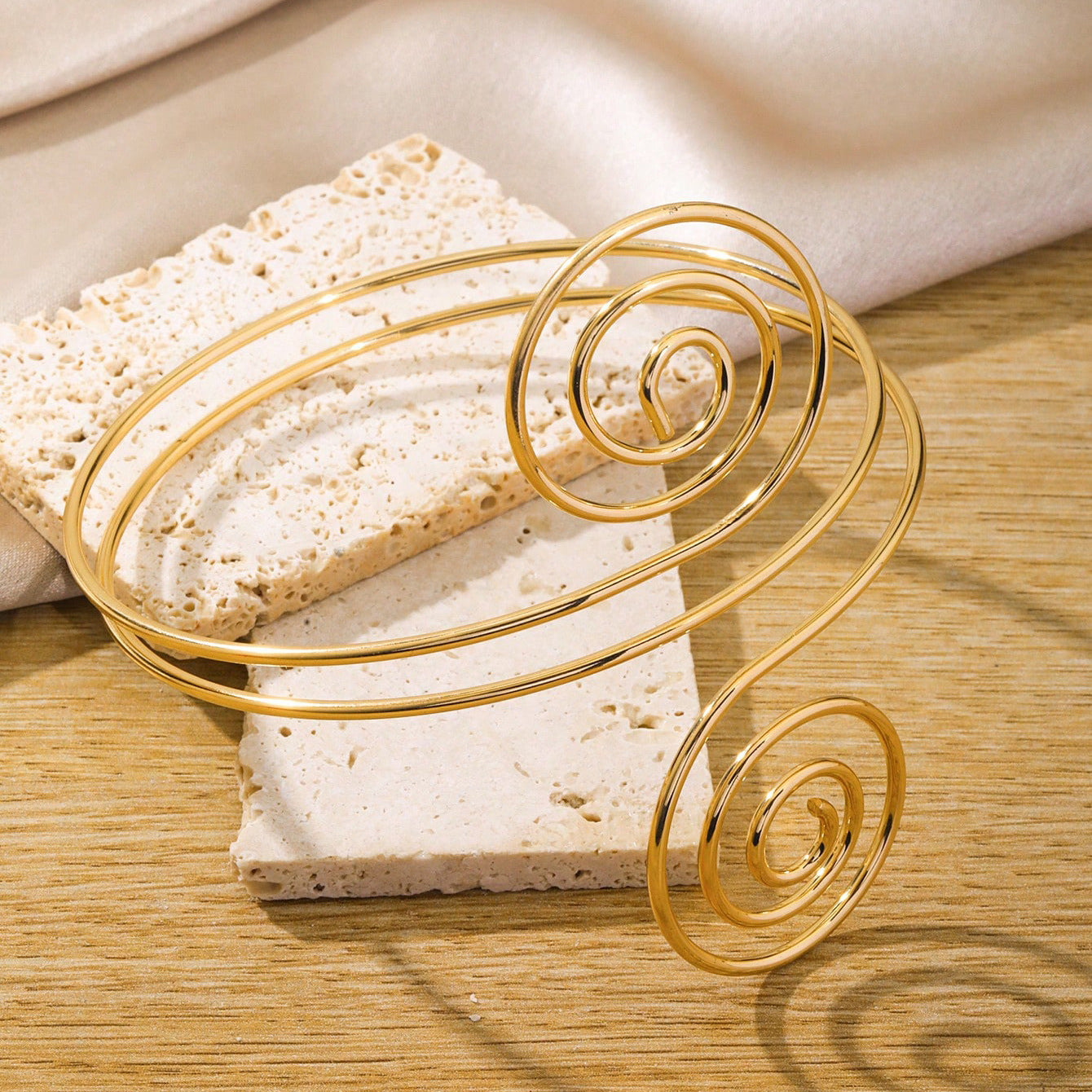 Wave Cross Geometric Bracelet