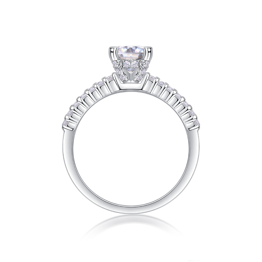 Luxury Moissanite Wedding Ring Set | S925 Sterling Silver