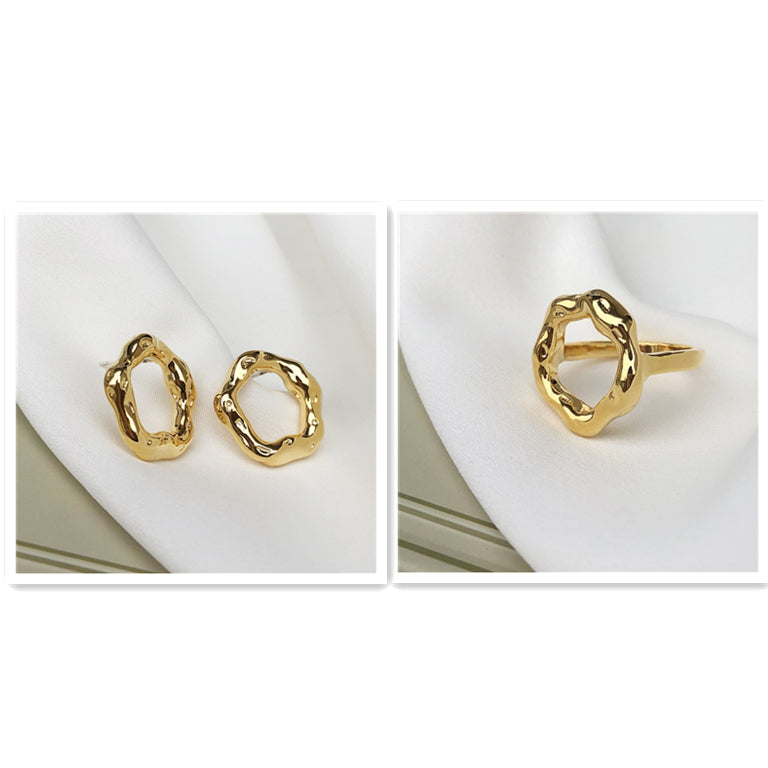 French Vintage Geometric Ring | Parisian Chic