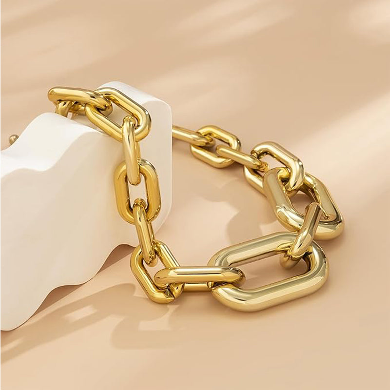 Chunky Gold Chain Choker | Vintage Statement
