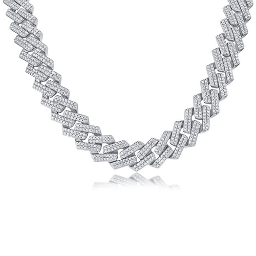 925 Sterling Silver Cuban Link Necklace unisex – Iced Out Luxury Chain | Statement Jewelry