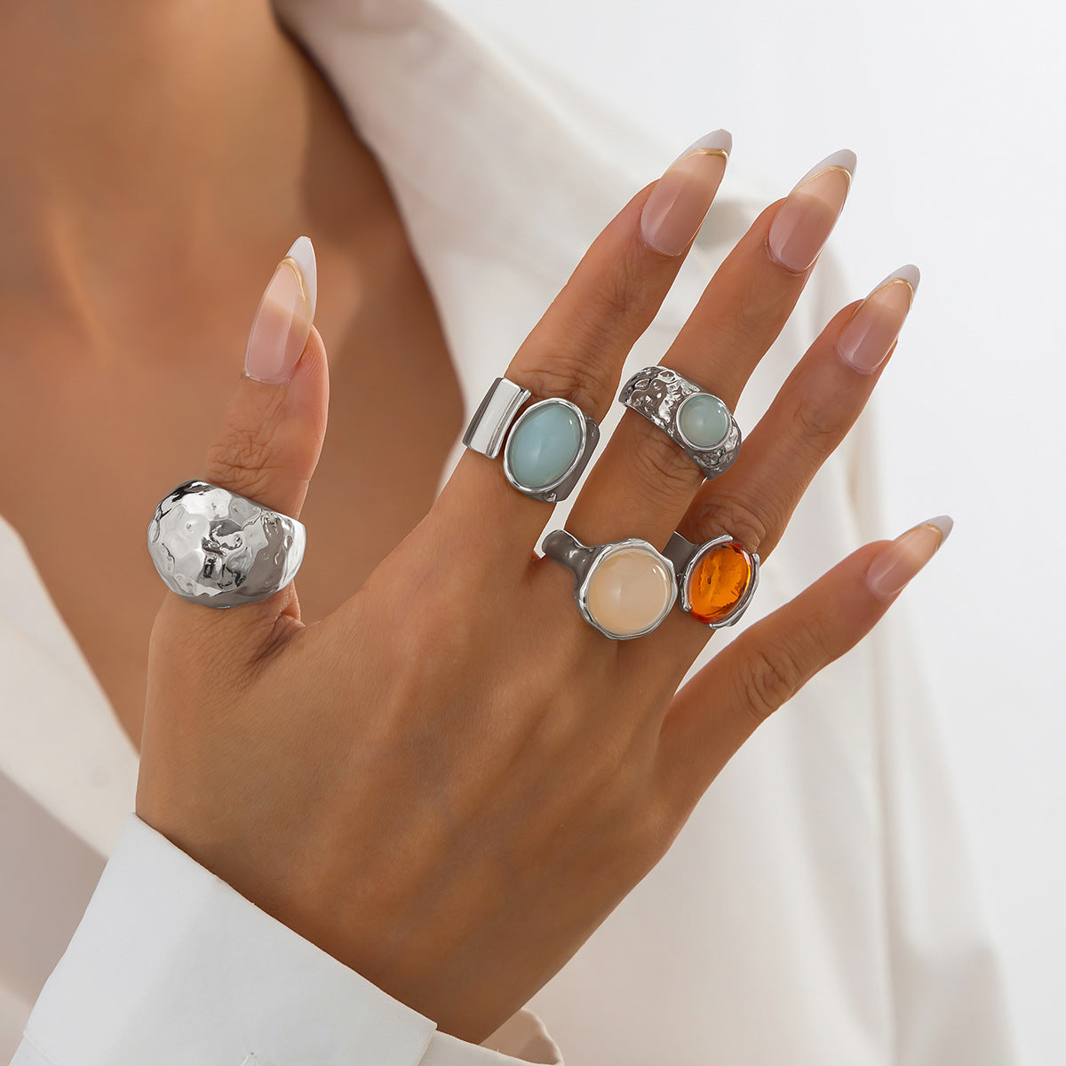 Enchanted Stack | Gemstone Ring Collection