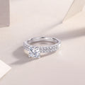 Luxury Moissanite Wedding Ring Set | S925 Sterling Silver