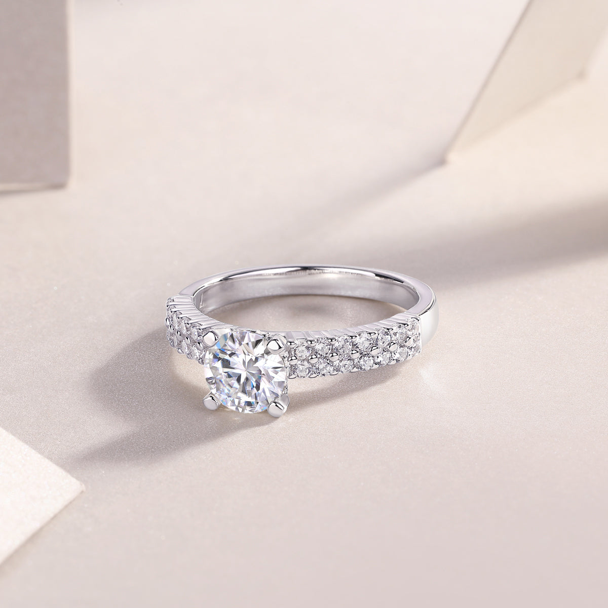Luxury Moissanite Wedding Ring Set | S925 Sterling Silver