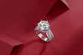 5 Carat Moissanite Bridal Ring Set – 925 Sterling Silver | Eternity Band
