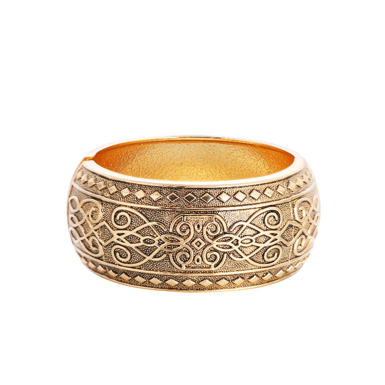 Gold Bangle Bracelet for Women | Elegant Luxury Statement Jewelry