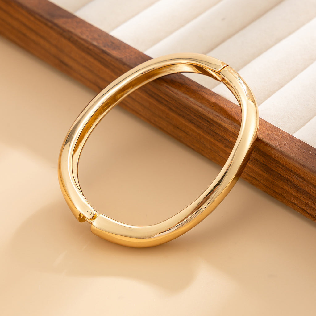 Elegant Gold & Marble Bangle Set – Timeless Chic Style