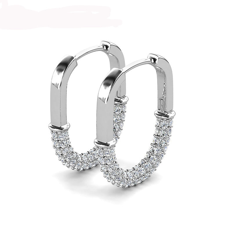 Modern Lines | Geometric Hoop Earrings