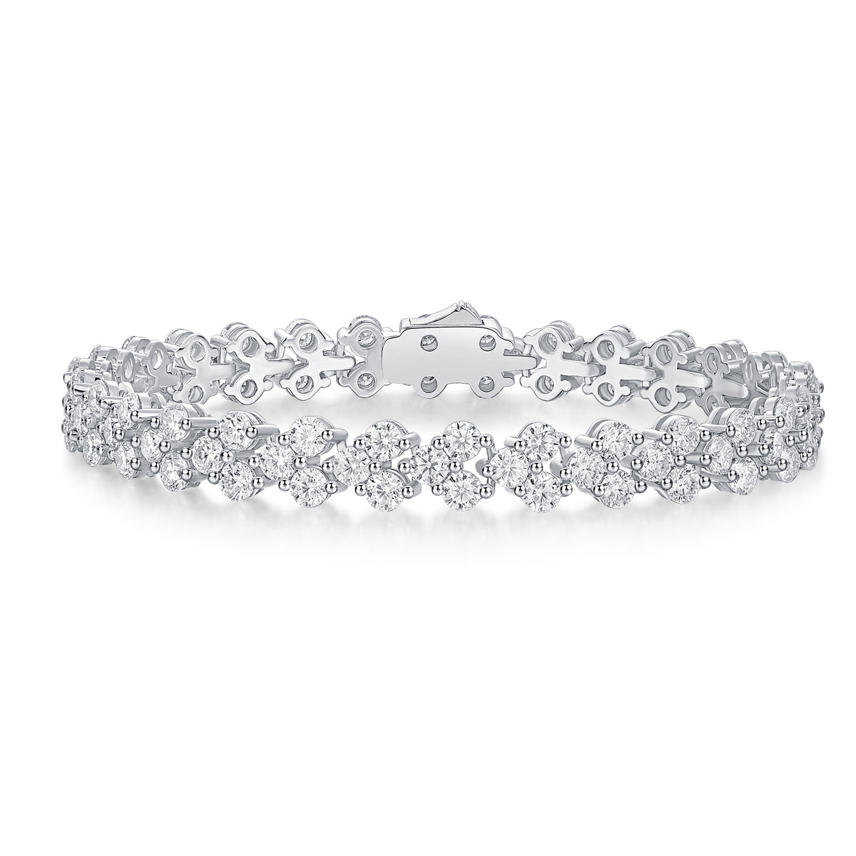 925 Sterling Silver Tennis Bracelet – Elegant Diamond Look Luxury Jewelry for Women