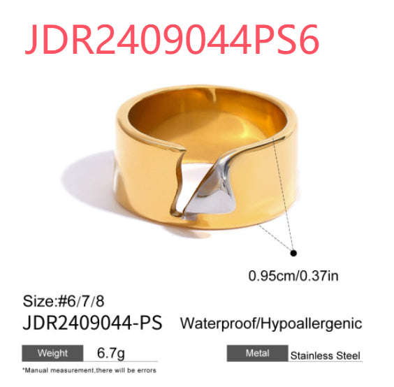 Gold & Silver Stackable Rings Set – Luxury Minimal Statement Jewelry | Luvia Global