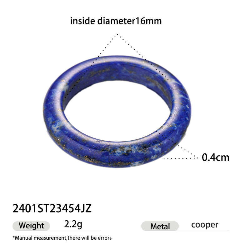 Luxury Gold Statement Rings Set – Lapis Lazuli & Mother of Pearl Jewelry | Luvia