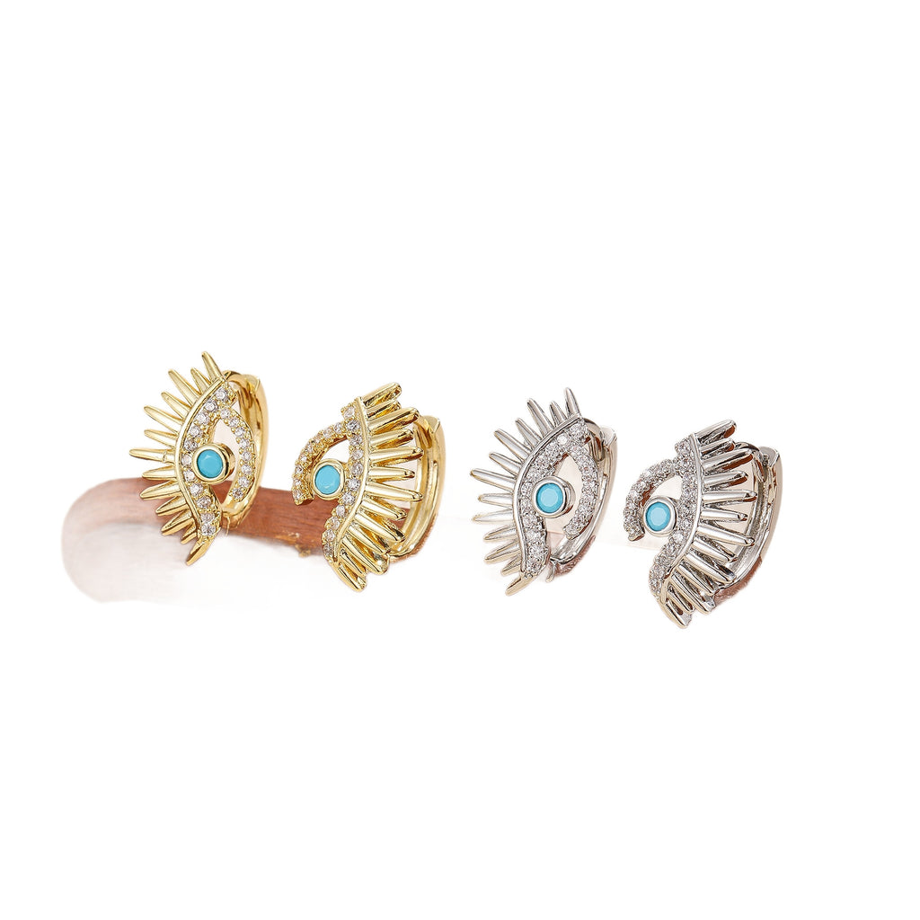 Evil Eye Charm | Protective Boho Earrings